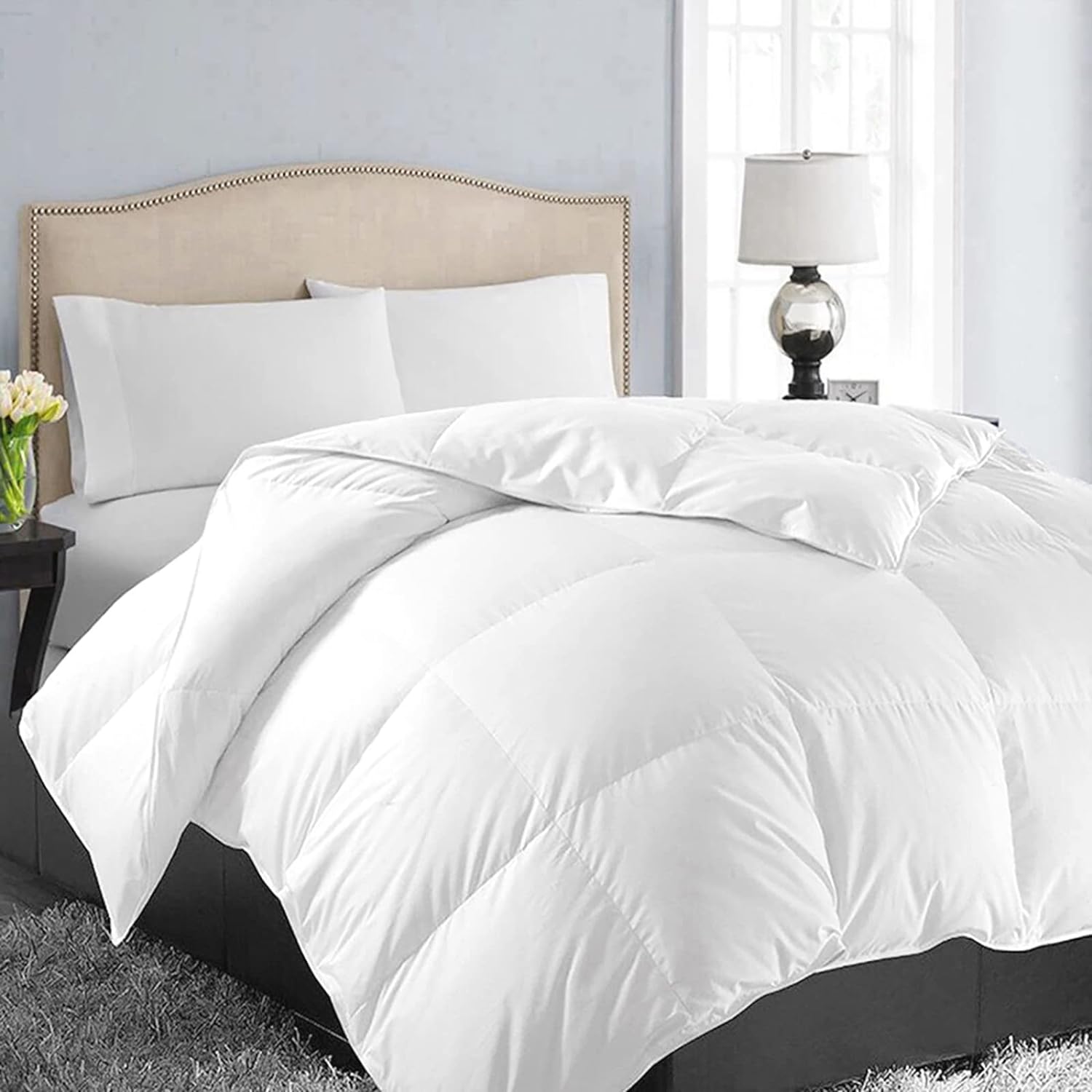 EASELAND All Season Soft Quilted Down Comforter